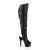 Pleaser ADORE-3019 Black Faux Leather/Black Matte