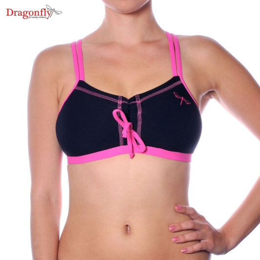 Dragonfly Top Nella S Black / Hot Pink