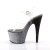 Pleaser ADORE-708OMBRE Clear/Silver-Black Ombre