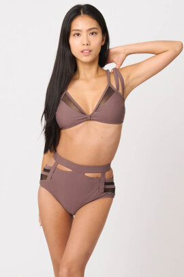 Zasha Polewear Top Charlotte Mahogany M