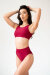 Pole Addict Open Back Top Wine