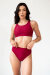 Pole Addict Open Back Top Wine
