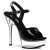 Pleaser ALLURE-609 Black Patent/Clear