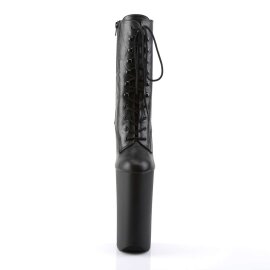 Pleaser BEYOND-1020 Black Faux Leather/Black Matte