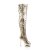 Pleaser BLONDIE-R-3011 Gold Sequins/Gold Chrome