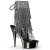 Pleaser DELIGHT-1017RSF Clear-Black/Dark Pewter Chrome