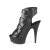 Pleaser DELIGHT-683 Black Faux Leather/Black Matte
