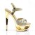 Pleaser ECLIPSE-619G Gold Multi Glitter/Gold Chrome
