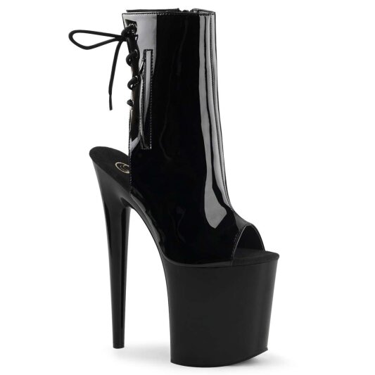 Pleaser FLAMINGO-1018 Black Patent/Black