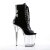 Pleaser FLAMINGO-1021 Black Patent/Clear