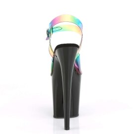 Pleaser FLAMINGO-808RB Rainbow PVC/Black