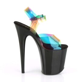 Pleaser FLAMINGO-808RB Rainbow PVC/Black