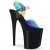 Pleaser FLAMINGO-808RB Rainbow PVC/Black