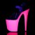 Pleaser FLAMINGO-808UV Clear/Neon Pink