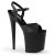 Pleaser FLAMINGO-809 Black Faux Leather/Black Matt