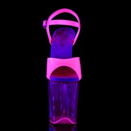 Pleaser FLAMINGO-809UVT Neon Hot Pink Patent/Hot Pink Tinted