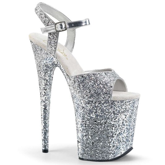 Pleaser FLAMINGO-810LG Silver Glitter/Silver Glitter