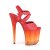 Pleaser FLAMINGO-822T Red Faux Leather/Faded Red