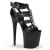 Pleaser FLAMINGO-858 Black Faux Leather/Black Matte