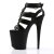 Pleaser FLAMINGO-858 Black Faux Leather/Black Matte
