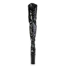 Pleaser INFINITY-4000 Black Stretch Patent/Black