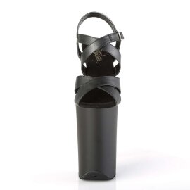 Pleaser INFINITY-997 Black Faux Leather/Black Matte