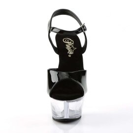 Pleaser KISS-209 Black Patent/Clear