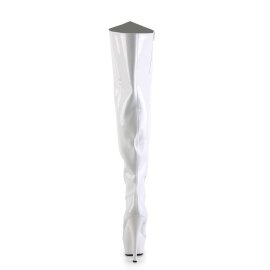 Pleaser KISS-3010 White Patent/White