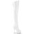Pleaser KISS-3010 White Patent/White