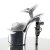 Pleaser REVOLVER-709G Silver Multi Glitter/Silver Chrome