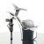 Pleaser REVOLVER-709G Silver Multi Glitter/Silver Chrome
