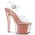 Pleaser SKY-308 Clear/Rose Gold Chrome