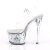 Pleaser SKY-308GF Clear/Silver Multi Glitter