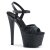 Pleaser SKY-309MMG Black Faux Leather/Black Matte
