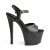 Pleaser SKY-309MMG Black Faux Leather/Black Matte