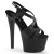 Pleaser SKY-330 Black Faux Leather/Black Matte