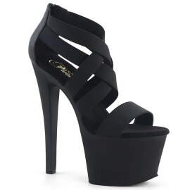 Pleaser SKY-369 Black Elastic Band/Black Matte
