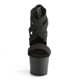Pleaser SKY-369 Black Elastic Band/Black Matte