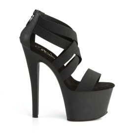 Pleaser SKY-369 Black Elastic Band/Black Matte