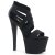 Pleaser SKY-369 Black Elastic Band/Black Matte
