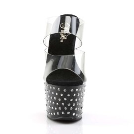 Pleaser STARDUST-702 Clear/Black