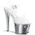 Pleaser STARDUST-708 Clear/Silver Chrome