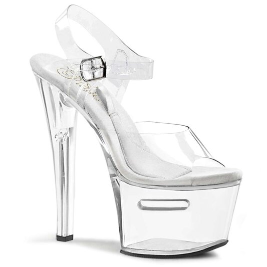 Pleaser TIPJAR-708-2 Clear/Clear