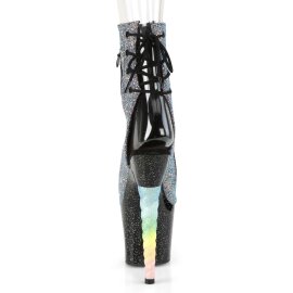 Pleaser UNICORN-1018G Purple-Blue Glitter/Black