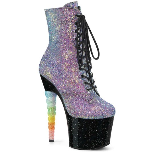 Pleaser UNICORN-1020G Purple-Blue Glitter/Black