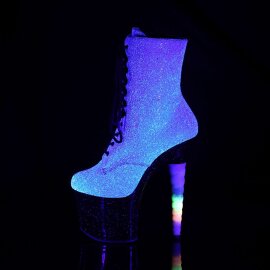 Pleaser UNICORN-1020G Purple-Blue Glitter/Black