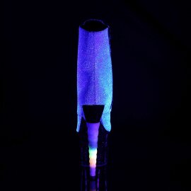 Pleaser UNICORN-1020G Purple-Blue Glitter/Black