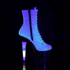 Pleaser UNICORN-1020G Purple-Blue Glitter/Black