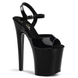 Pleaser XTREME-809 Black Patent/Black