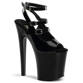 Pleaser XTREME-873 Black Patent/Black